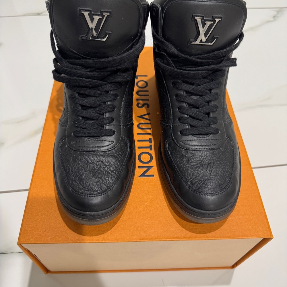 Louis Vuitton Black High-Top Sneakers